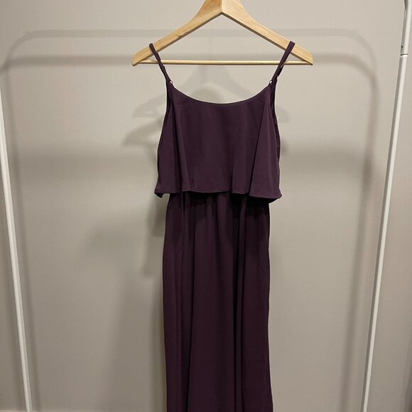 OAK + FORT Flared Dress - Size M - Burgendy - Picture 2 of 3